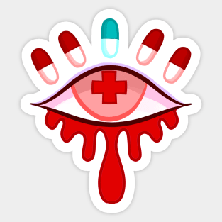 Doctor Eyes Sticker